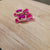 Fuschia Pink Velvet Mini Hair Pin Set