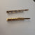 Clear Stone Baguette Gold Hair Pin Set