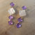 Purple Irradescent Gem Gold Hair Pin Set