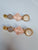 Pink Marble Geomteric Stone Hair Pin Set